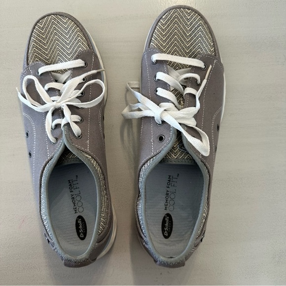 Dr. Scholl’s Anna Memory Foam Cool Fit Women’s Gray & Blue Sneakers Sz 11M GUC - Picture 2 of 10